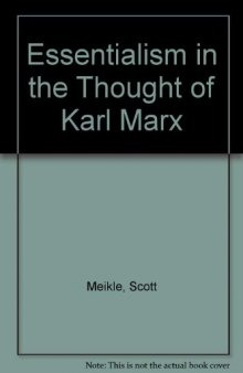 Essentialism in the thought of Karl Marx