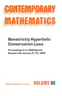 Nonstrictly Hyperbolic Conservation Laws: Proceedings