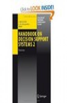 Handbook on Decision Support Systems 2: Variations