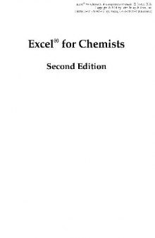 Excel for chemists: a comprehensive guide