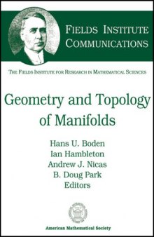 Geometry and topology of manifolds