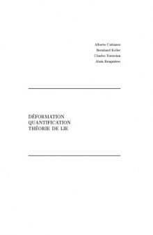 Déformation, Quantification, Théorie de Lie [draft?]