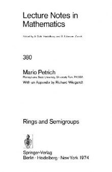Rings and Semigroups