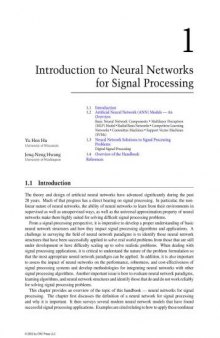 Handbook of Neural Network Signal Processing