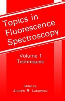 Topics in Fluorescence Spectroscopy, Techniques