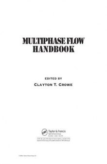 Multiphase Flow Handbook (Mechanical and Aerospace Engineering Series)
