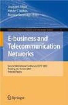 E-business and Telecommunication Networks: Second International Conference, ICETE 2005, Reading, UK, October 3-7, 2005. Selected Papers