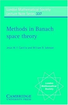 Methods in Banach space theory