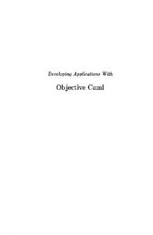 Developing Applications With Objective Caml