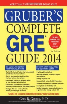 Gruber's Complete GRE Guide 2014, 3E
