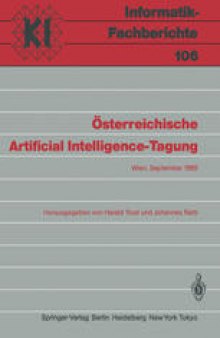 Österreichische Artificial Intelligence-Tagung: Wien, 24.–27. September 1985