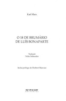 O 18 Brumário de Luís Bonaparte