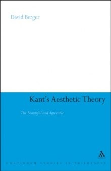 Kant's aesthetic theory : the beautiful and agreeable