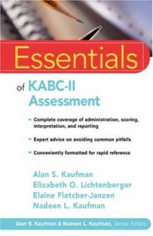 Essentials of KABC-II Assessment