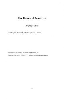 The Dream of Descartes