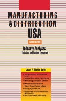 Manufacturing & Distribution USA: Industry Analyses, Statistics and Leading Companies (Manufacturing and Distribution USA)
