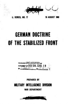 German doctrine of the stabilized front