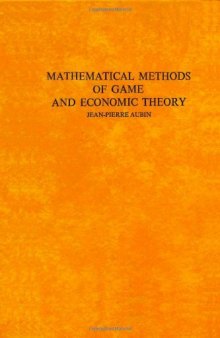 Mathematical methods of game and economic theory