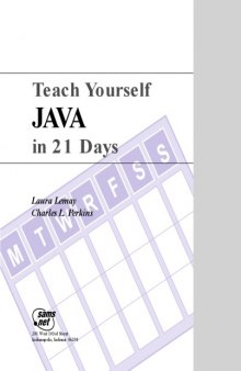 Teach Java in 21 Days