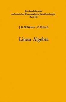 Handbook for Automatic Computation: Linear algebra