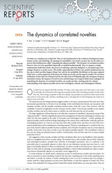 The dynamics of correlated novelties