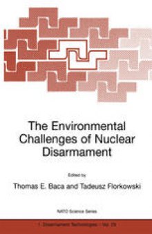 The Environmental Challenges of Nuclear Disarmament