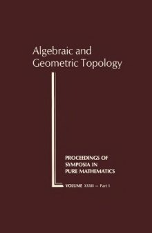Algebraic and Geometric Topology, Part 1
