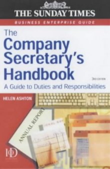 The Company Secretary's Handbook: A Guide to Duties and Responsibilities