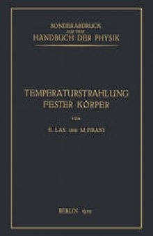 Temperaturstrahlung fester Körper