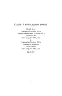 Calculus: A modern, rigorous approach 