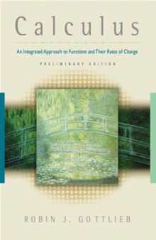 Calculus: An integrated approach to functions and their rates of change