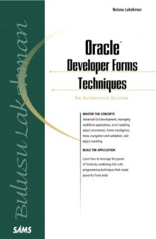 Oracle Developer Forms Techniques