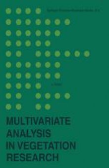 Multivariate Analysis in Vegetation Research