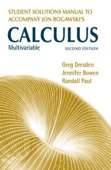 Student's solutions manual to accompany Jon Rogawski's Multivariable calculus, second edition