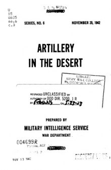 Artillery in the desert