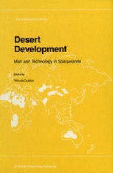 Desert Development: Man and Technology in Sparselands