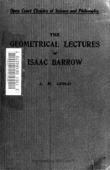 The Geometrical lectures of Isaac Barrow