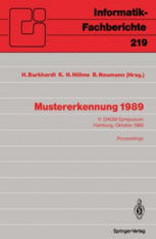 Mustererkennung 1989: 11. DAGM-Symposium Hamburg, 2.–4. Oktober 1989 Proceedings