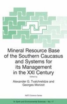 Mineral Resource Base of the Southern Caucasus and Systems for its Management in the XXI Century