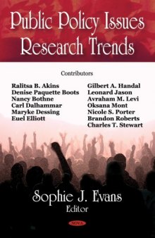 Public Policy Issues Research Trends