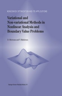 Variational and non-variational methods in nonlinear analysis and boundary value problems