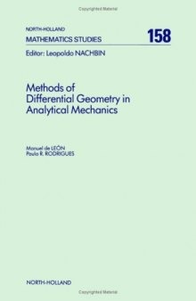 Methods of Differential Geometry in Analytical Mechanics