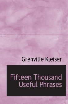 Fifteen Thousand Useful Phrases ... Eighth edition