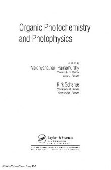 Organic Photochemistry and Photophysics