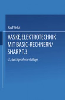 Elektrotechnik mit BASIC-Rechnern (SHARP): Teil 3 Einsatz der PC-1401/1402