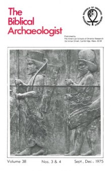 The Biblical Archaeologist - Vol.38, N.3-4 