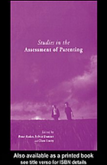 Studies in the assessment of parenting