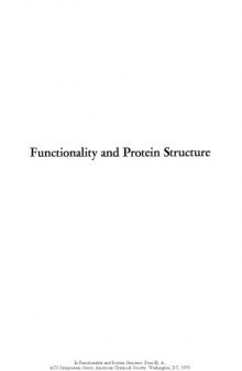 Functionality and Protein Structure