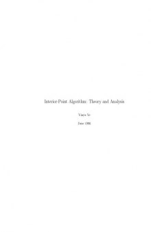 Interior-Point Algorithm: Theory and Analysis