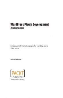 WordPress Plugin Development 